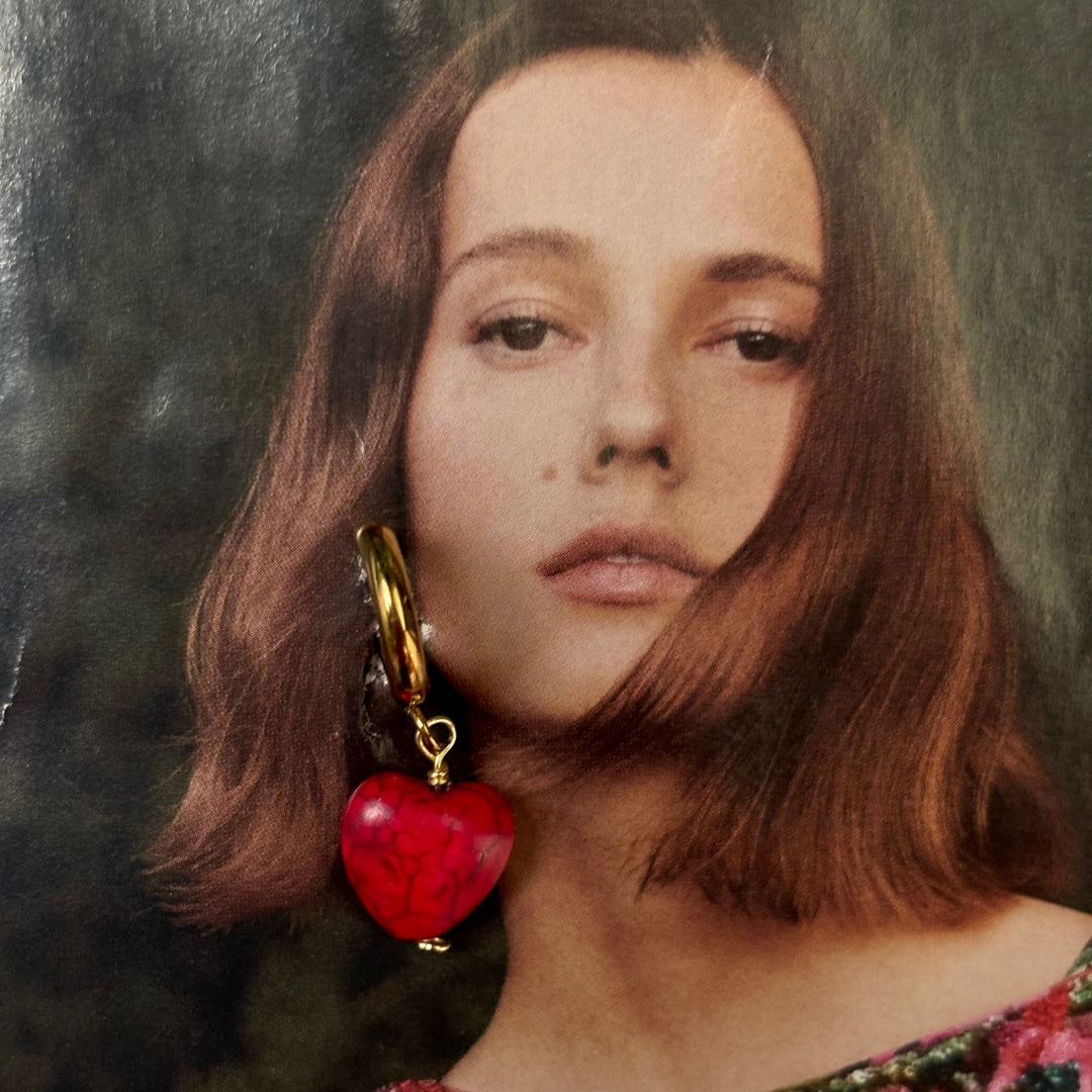 Aretes Red Heart
