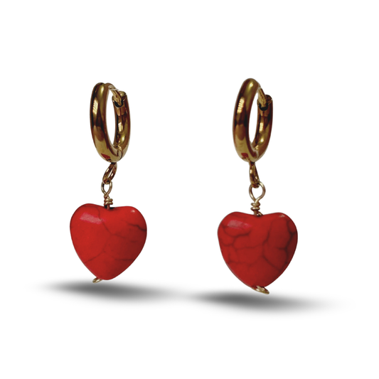 Aretes Red Heart